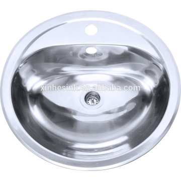 304 Stainless Steel Round Bathroom Sinks, Lavatory Sinks